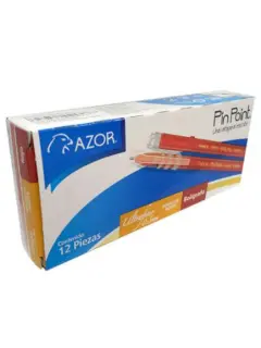 Bolígrafo Azor Pin Point Rojo Punto Ultrafino CJ12
