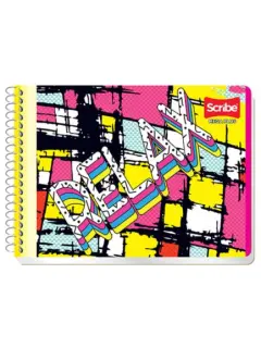 Cuaderno Scribe  Esp  Ital Mega Plus Doble Raya 100H